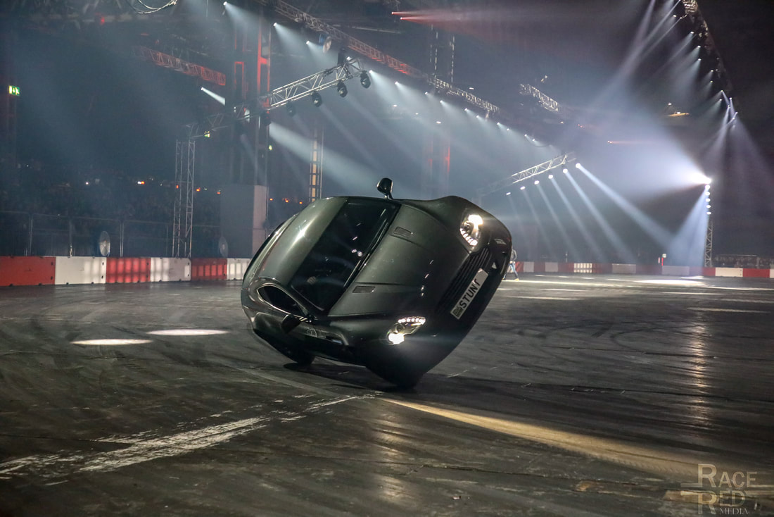 Aston Martin stunt at Live Arena Autosport International & Performance Car Show 2019